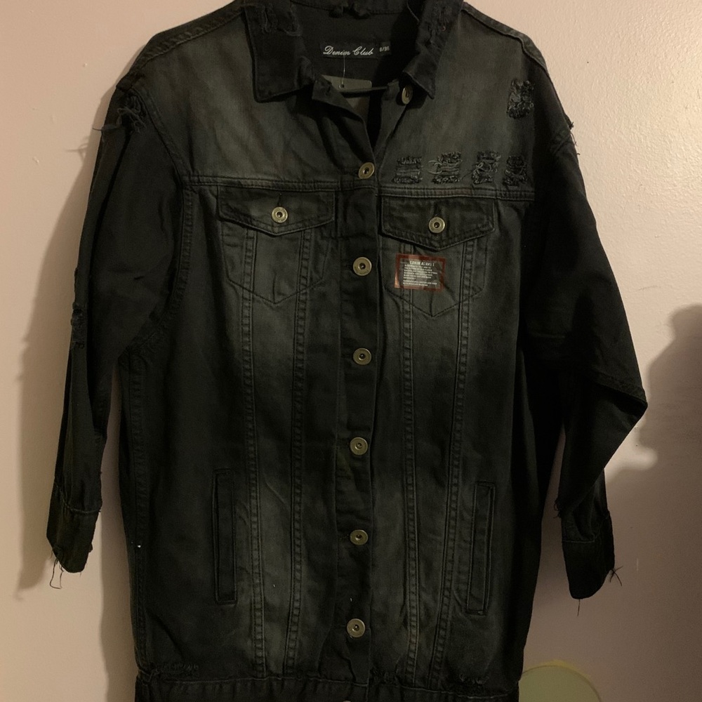 Distressed Denim Jacket - Picture 2 of 3